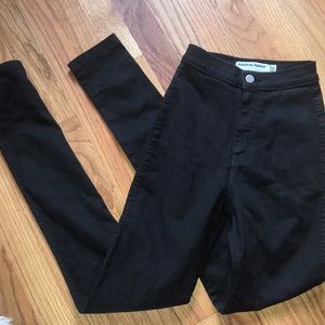 American Apparel high waist skinny jeans